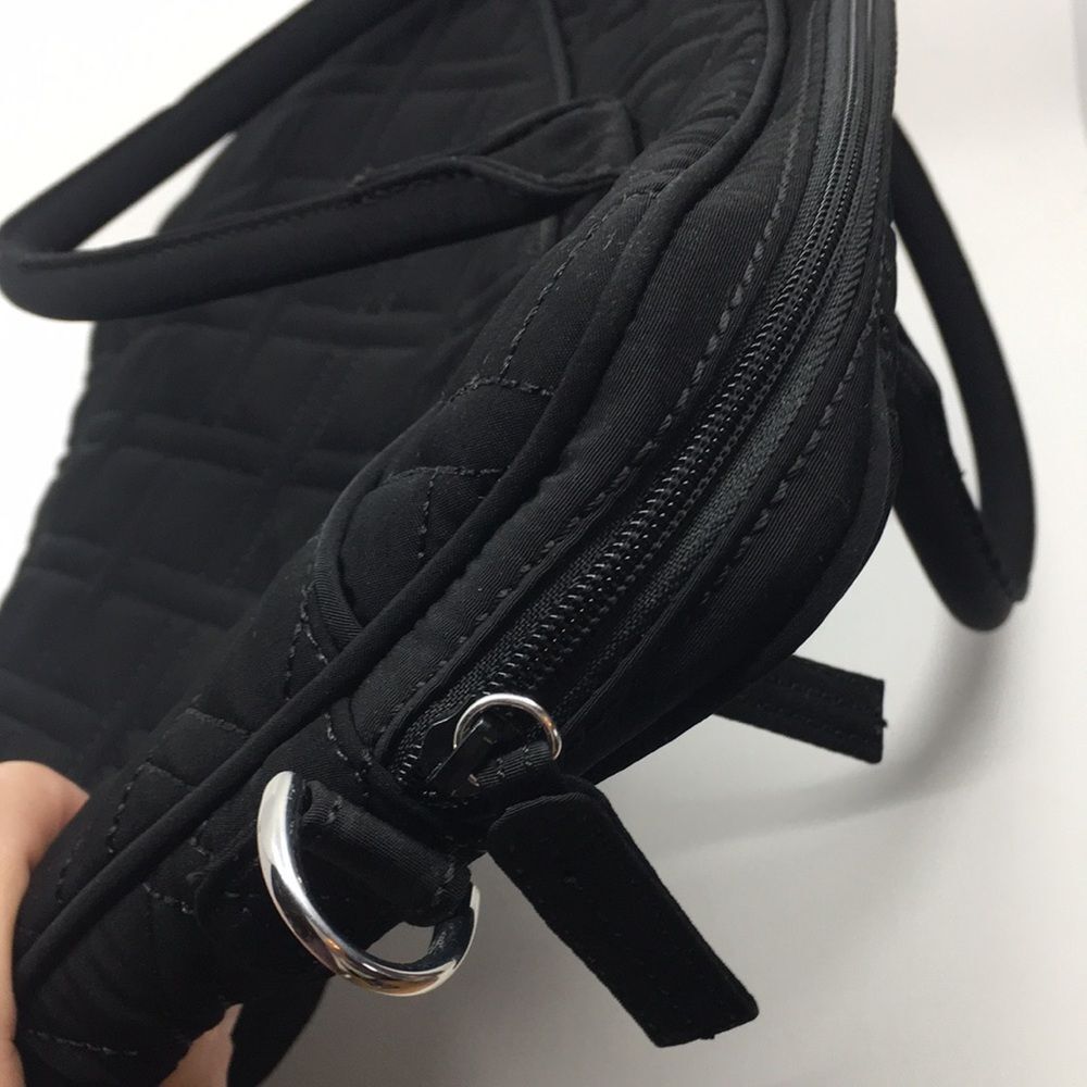 Vera Bradley Black Quilted Laptop Bag - Picture 9 of 15